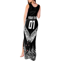 Custom New Zealand Rugby Tank Maxi Dress NZ Opango Forever Silver Fern Heart - Wonder Print Shop