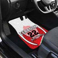 Lebanon Independence Day Car Mats Lebanese Coat Of Arms Islamic Pattern - Wonder Print Shop