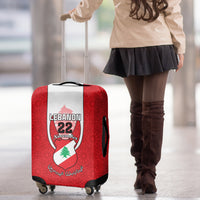 Lebanon Independence Day Luggage Cover Lebanese Coat Of Arms Islamic Pattern - Wonder Print Shop