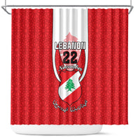 personalised-lebanon-independence-day-shower-curtain-lebanese-coat-of-arms-islamic-pattern
