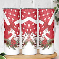 Denmark Christmas Skinny Tumbler Coquette Bow With Swan - Wonder Print Shop