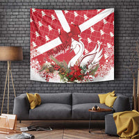 Denmark Christmas Tapestry Coquette Bow With Swan - Wonder Print Shop