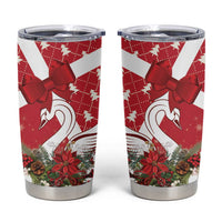 Denmark Christmas Tumbler Cup Coquette Bow With Swan - Wonder Print Shop