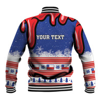 Personalized Feliz Navidad Chile Santa Claus Baseball Jacket Chilli Christmas - Wonder Print Shop