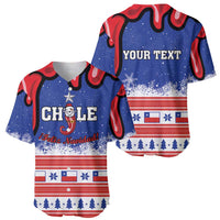 Personalized Feliz Navidad Chile Santa Claus Baseball Jersey Chilli Christmas - Wonder Print Shop