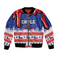 Personalized Feliz Navidad Chile Santa Claus Bomber Jacket Chilli Christmas - Wonder Print Shop