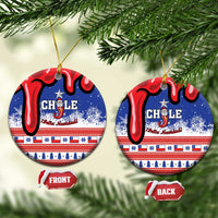Personalized Feliz Navidad Chile Santa Claus Ceramic Ornament Chilli Christmas - Wonder Print Shop