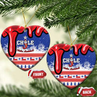 Personalized Feliz Navidad Chile Santa Claus Ceramic Ornament Chilli Christmas - Wonder Print Shop