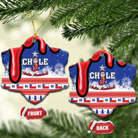 Personalized Feliz Navidad Chile Santa Claus Ceramic Ornament Chilli Christmas - Wonder Print Shop