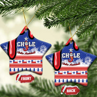 Personalized Feliz Navidad Chile Santa Claus Ceramic Ornament Chilli Christmas - Wonder Print Shop