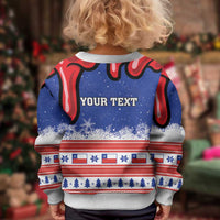 Personalized Feliz Navidad Chile Santa Claus Kid Ugly Christmas Sweater Chilli Christmas - Wonder Print Shop