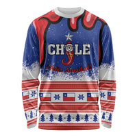 Personalized Feliz Navidad Chile Santa Claus Long Sleeve Shirt Chilli Christmas - Wonder Print Shop