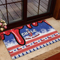 Feliz Navidad Chile Santa Claus Rubber Doormat Chilli Christmas - Wonder Print Shop