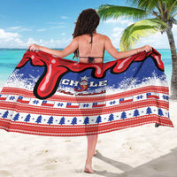 Feliz Navidad Chile Santa Claus Sarong Chilli Christmas - Wonder Print Shop