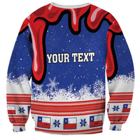 Personalized Feliz Navidad Chile Santa Claus Sweatshirt Chilli Christmas - Wonder Print Shop