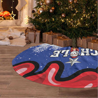 Personalized Feliz Navidad Chile Santa Claus Tree Skirt Chilli Christmas - Wonder Print Shop