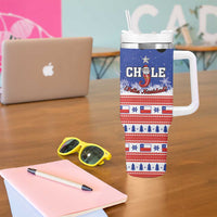 Feliz Navidad Chile Santa Claus Tumbler With Handle Chilli Christmas - Wonder Print Shop
