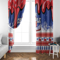 Feliz Navidad Chile Santa Claus Window Curtain Chilli Christmas - Wonder Print Shop