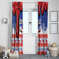 Feliz Navidad Chile Santa Claus Window Curtain Chilli Christmas - Wonder Print Shop