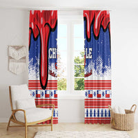 Feliz Navidad Chile Santa Claus Window Curtain Chilli Christmas - Wonder Print Shop