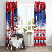 Feliz Navidad Chile Santa Claus Window Curtain Chilli Christmas - Wonder Print Shop