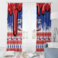 Feliz Navidad Chile Santa Claus Window Curtain Chilli Christmas - Wonder Print Shop