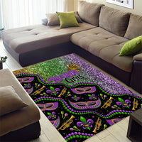 Mardi Gras Area Rug Colorful Style - Wonder Print Shop