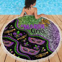 Mardi Gras Beach Blanket Colorful Style - Wonder Print Shop