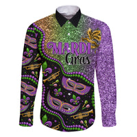 Mardi Gras Family Matching Puletasi Dress and Hawaiian Shirt Colorful Style - Wonder Print Shop