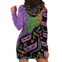 Mardi Gras Hoodie Dress Colorful Style - Wonder Print Shop