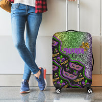 Mardi Gras Luggage Cover Colorful Style - Wonder Print Shop