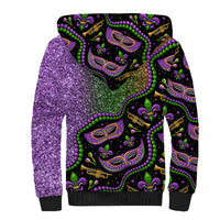 Mardi Gras Sherpa Hoodie Colorful Style - Wonder Print Shop