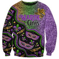 Mardi Gras Sweatshirt Colorful Style - Wonder Print Shop