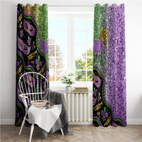 Mardi Gras Window Curtain Colorful Style - Wonder Print Shop