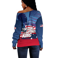 Martin Luther King MLK Off Shoulder Sweater I Have A Dream - Wonder Print Shop