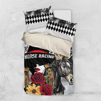 Horse Racing Bedding Set Derby Lady Triple Flowers