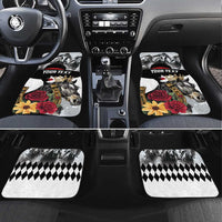 Horse Racing Car Mats Derby Lady Triple Flowers