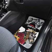 Horse Racing Car Mats Derby Lady Triple Flowers