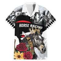 Personalized Horse Racing Family Matching Mermaid Dress and Hawaiian Shirt Derby Lady Triple Flowers