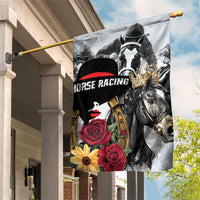 Horse Racing Garden Flag Derby Lady Triple Flowers
