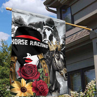 Horse Racing Garden Flag Derby Lady Triple Flowers