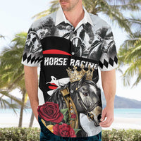 Personalized Horse Racing Hawaiian Shirt Derby Lady Triple Flowers