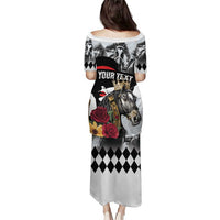 Personalized Horse Racing Puletasi Derby Lady Triple Flowers