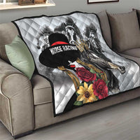 Horse Racing Quilt Derby Lady Triple Flowers