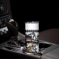 Personalized Horse Racing Skinny Tumbler Derby Lady Triple Flowers