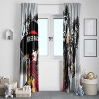 Horse Racing Window Curtain Derby Lady Triple Flowers