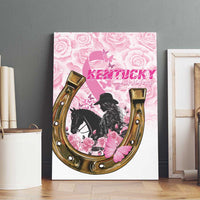 Kentucky Survivors Canvas Wall Art Horse Derby Lady Pink Roses
