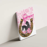 Kentucky Survivors Canvas Wall Art Horse Derby Lady Pink Roses