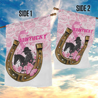 Kentucky Survivors Garden Flag Horse Derby Lady Pink Roses