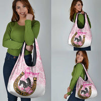 Kentucky Survivors Grocery Bag Horse Derby Lady Pink Roses